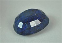 LARGE 646+ CARAT OVAL FACETED BLUE SAPPHIRE