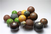 Victorian Ceramic & Stone Carpet Balls, 21
