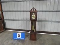 RIDGEWAY GRANDFATHER CLOCK WITH WEIGHTS AND