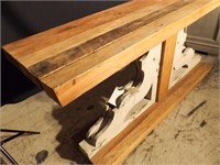 Hardwood Table with Corbel Design