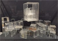 Plexiglass Display Cases - 2 Boxes