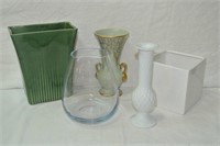 Collection of flower vases