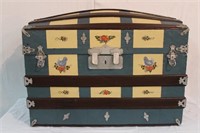 Painted dome top chest