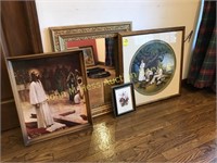 Lot of 3 Prints and 1 Mirror