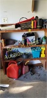 Contents of  Section of Garage Shelves