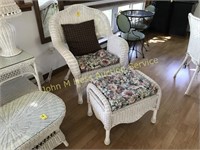 Arm Chair with Foot Stool