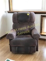 Burgundy Faux suede Recliner