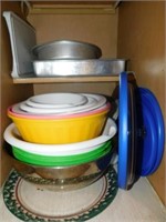 Mixing bowls - cake pans