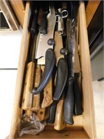 Top drawer full of knives