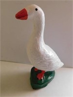 Vintage concrete baby goose, 9" tall
