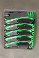 Schrade 5-Pack Folding Knives -Unused-
