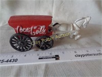 Cast Iron COca Cola Horse & Wagon