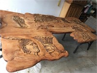Unique Canadian Historical Wood Carving