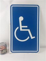 Panneau signalétique personne handicapée