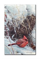 Robert Bateman's "Winter Cardinal" Clasart Rigicle