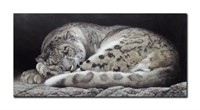Robert Bateman's "Sleeping Snow Leopard" Limited E
