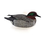 Tony Bendig's Green Winged Teal Decoy Carving