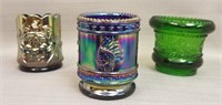 (3) ST CLAIR VOTIVE CANDLE HOLDERS