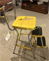 Retro yellow step chair