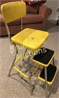 Retro yellow step chair