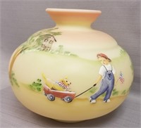 GEORGE W. FENTON BURMESE VASE