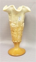 FENTON 100 YEARS CHOCOLATE VASE