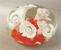 JOE St CLAIR ART GLASS PAPERWEIGHT