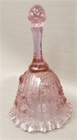 FENTON ART GLASS ROSE PATTERN BELL