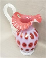 FENTON 50th ANNIVERSARY COIN DOT PITCHER