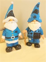 Pair of Carolina Panthers Gnomes