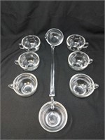 Glass Ladel & Punch Cups