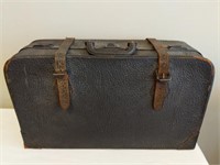 Antique Split Cowhide Leather Suitcase
