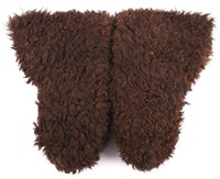 Early Frontiersman Buffalo Fur Mitten Gauntlets