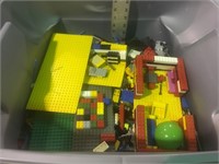 TOTE FULL OF LEGOS 9INCHES DEEP 10 PLUS POUNDS