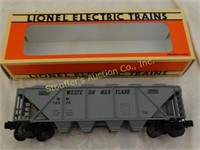 Lionel Train Western Maryland Covered Hopper 6-