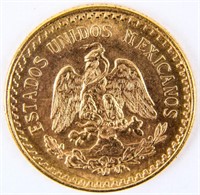Coin 1945 Mexican 2.5 Peso Gold Coin