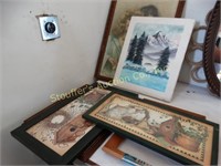 Antique framed picture, framed prints, art work,