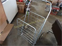 Metal shopping cart 15" x 18 1/2" x 24"h