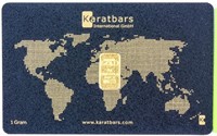 Coin 1 Gram .999 Fine Gold Certified Karatbars