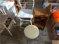 Costco white metal step stool, small foot stool,