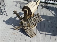 Wood yard windmill (missing pieces) 33"h