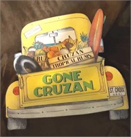 21"x24" Cruzan Tropical Run Cardboard Sign Double