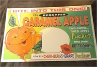 22"x14" The Dekuyper Caramel Apple Cardboard Sign