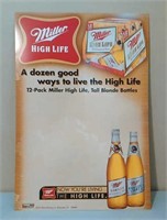 Miller High Life Cardboard Store Display 2001