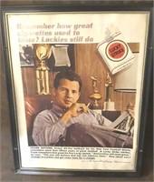 Lucky Strike Magazine Ad Frank Gifford All-Pro