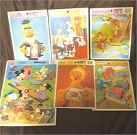 Assorted Frame Puzzles Lot of 6