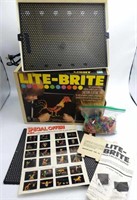 LITE BRIGHT with PAPERS, INSTRUCTIONS, PEGS, BOX