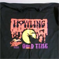 Howling Good Time Miller Beer Shirt Size XL