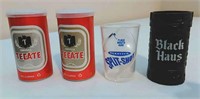 Tecate Salt & Pepper Shakers & 2 Shot Glasses
