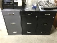 (3) Short File Cabinets